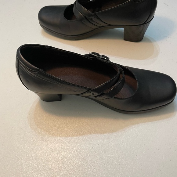 Clarks Bendables Maryjane Women's Black Double Strap Shoes Size 10W SB-V (Nov) - Picture 5 of 9